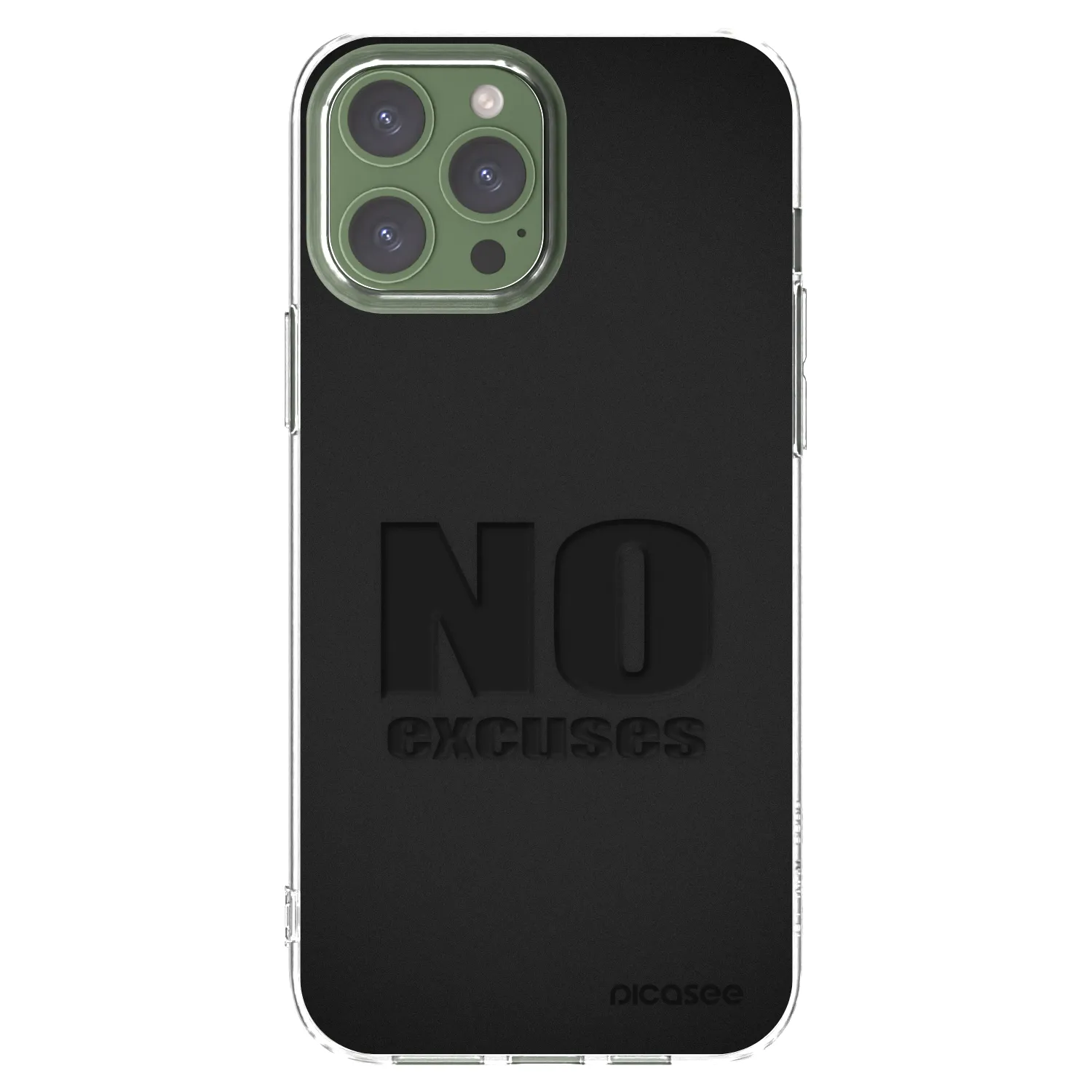 Picasee husă transparentă din silicon pentru Apple iPhone 13 Pro Max - No Excuses