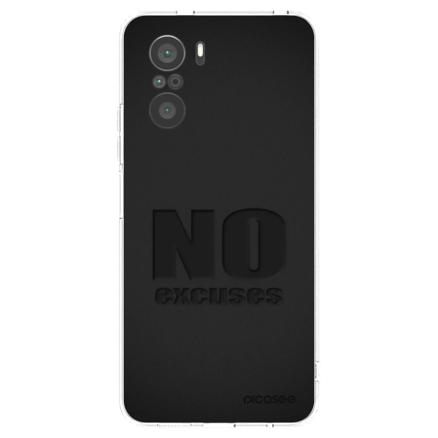 Picasee husă transparentă din silicon pentru Xiaomi Poco F3 - No Excuses