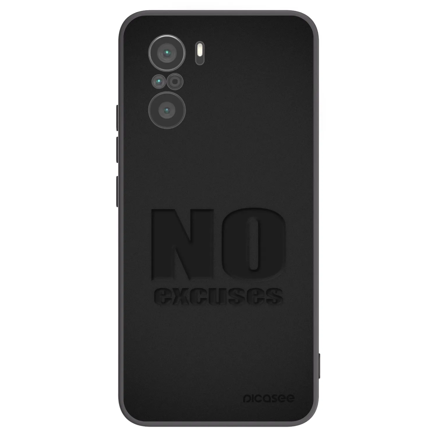 Picasee husă neagră din silicon pentru Xiaomi Poco F3 - No Excuses