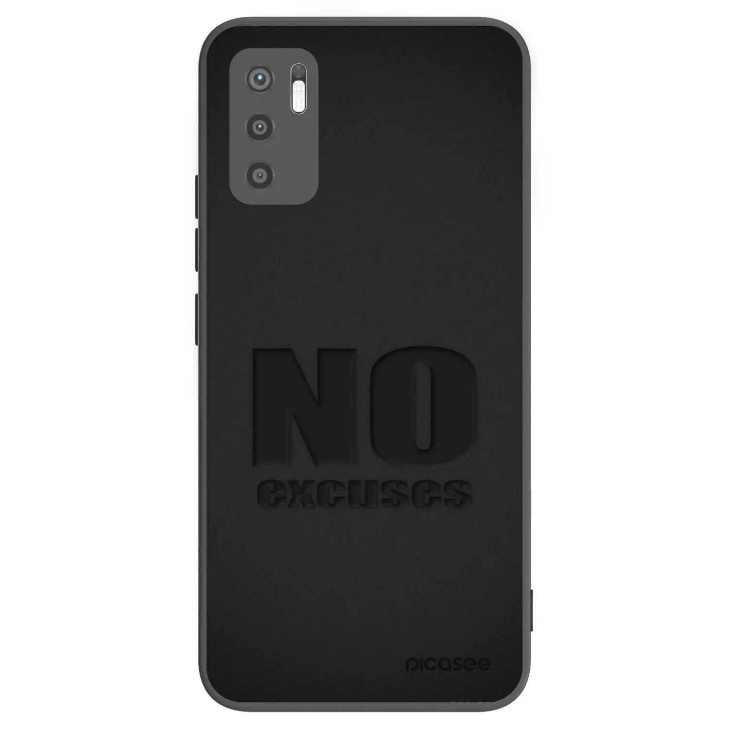 Picasee husă neagră din silicon pentru Xiaomi Redmi Note 10 5G - No Excuses