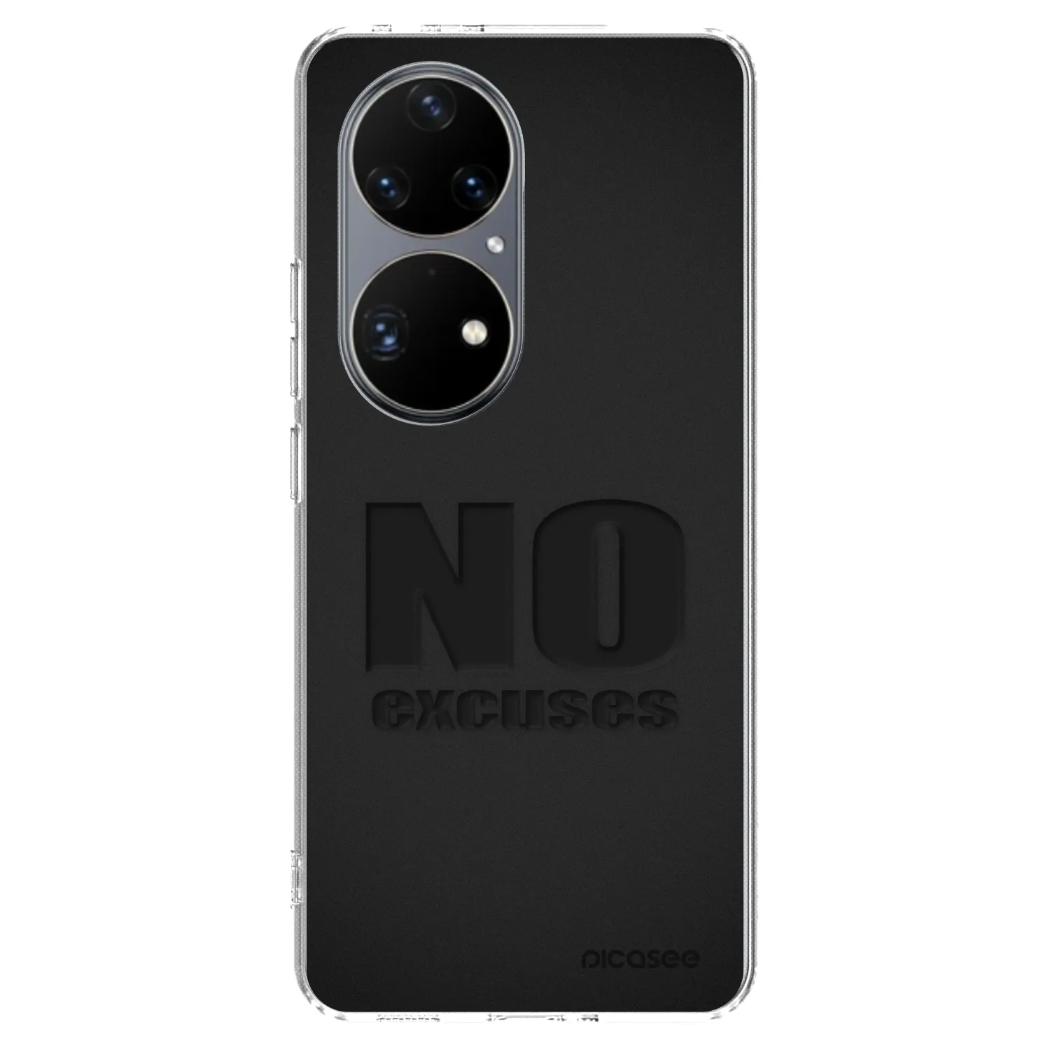 Picasee husă transparentă din silicon pentru Huawei P50 - No Excuses
