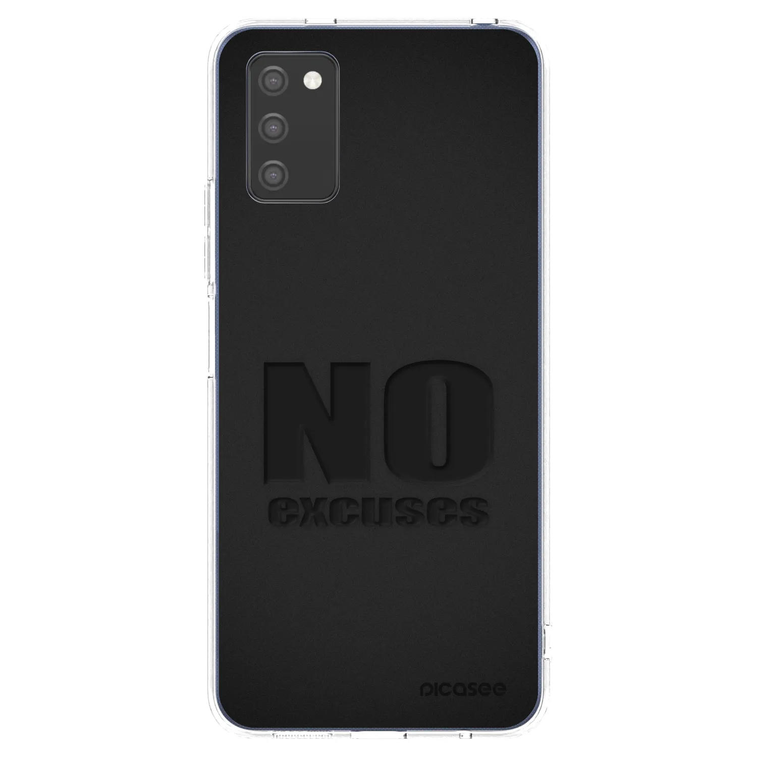 Picasee husă transparentă din silicon pentru Samsung Galaxy A02s A025G - No Excuses