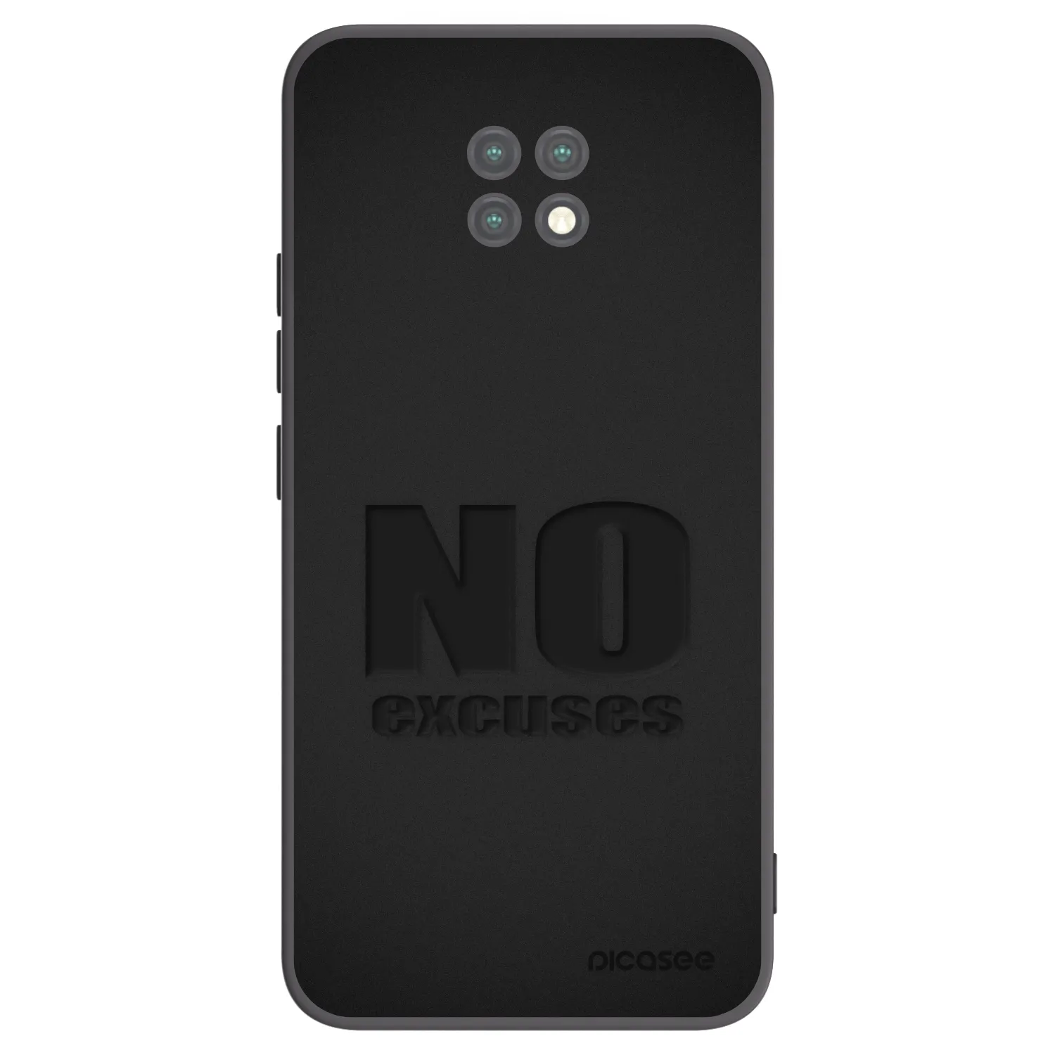 Picasee husă neagră din silicon pentru Xiaomi Redmi Note 9T - No Excuses