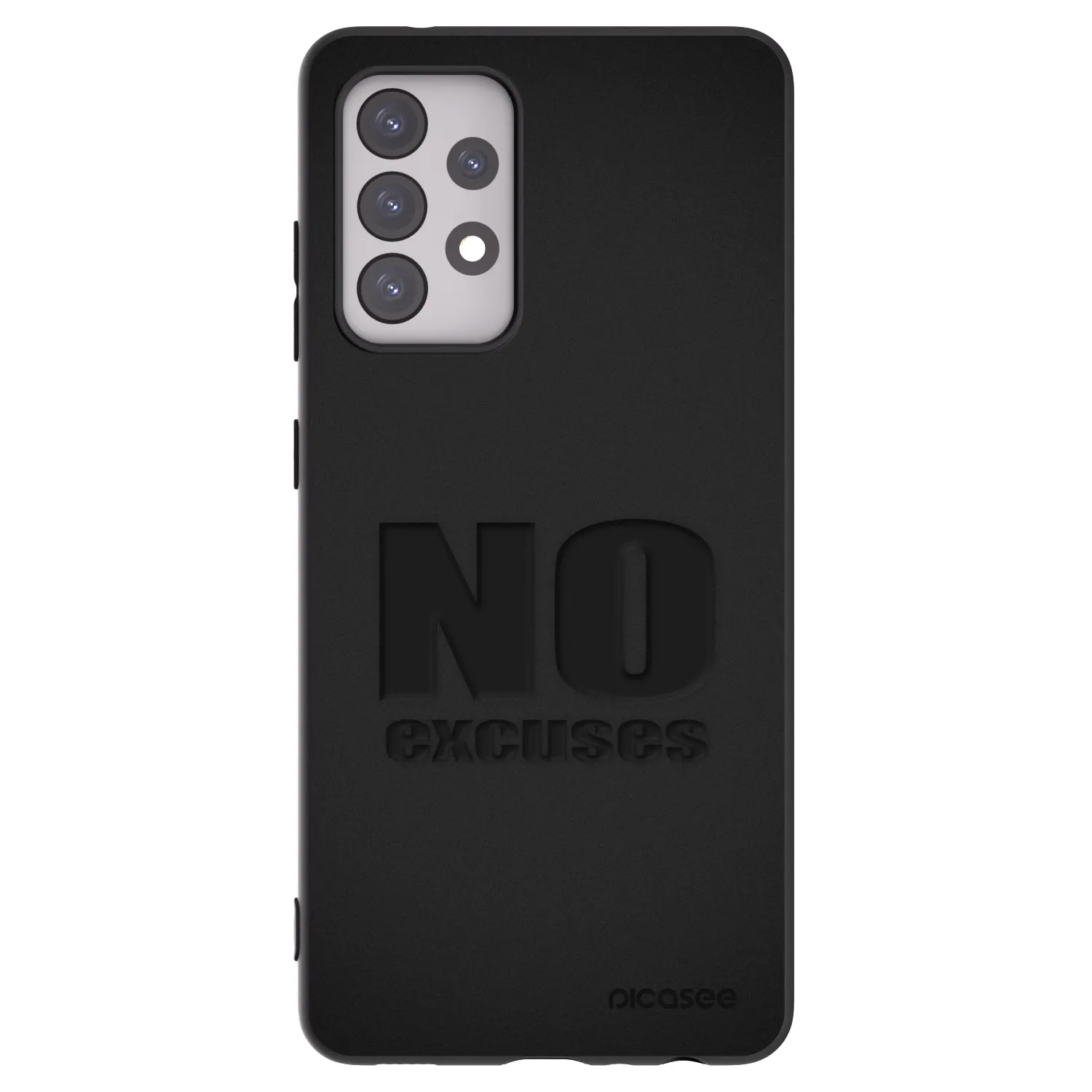Picasee husă neagră din silicon pentru Samsung Galaxy A52s 5G A528B - No Excuses