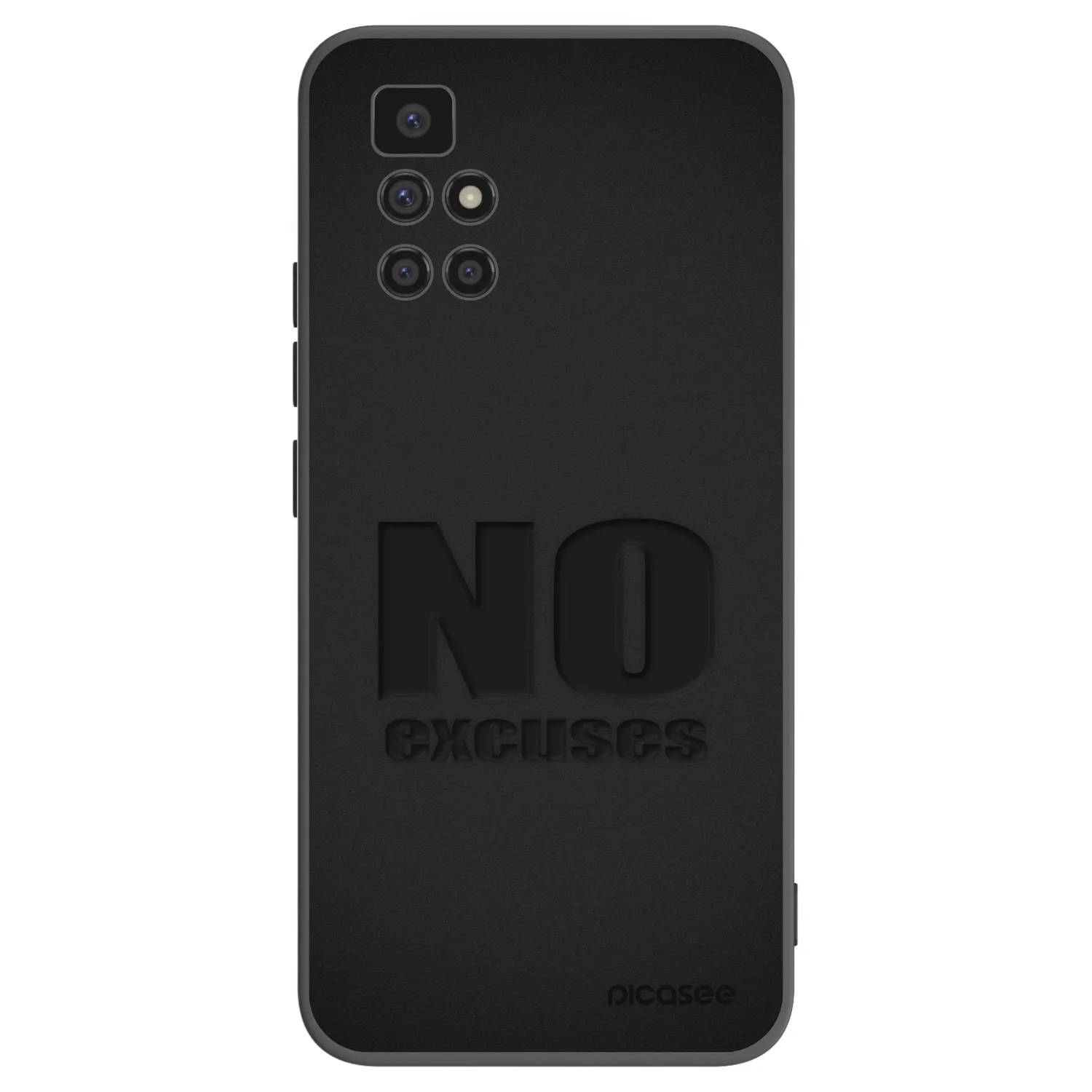 Picasee husă neagră din silicon pentru Xiaomi Redmi 10 - No Excuses