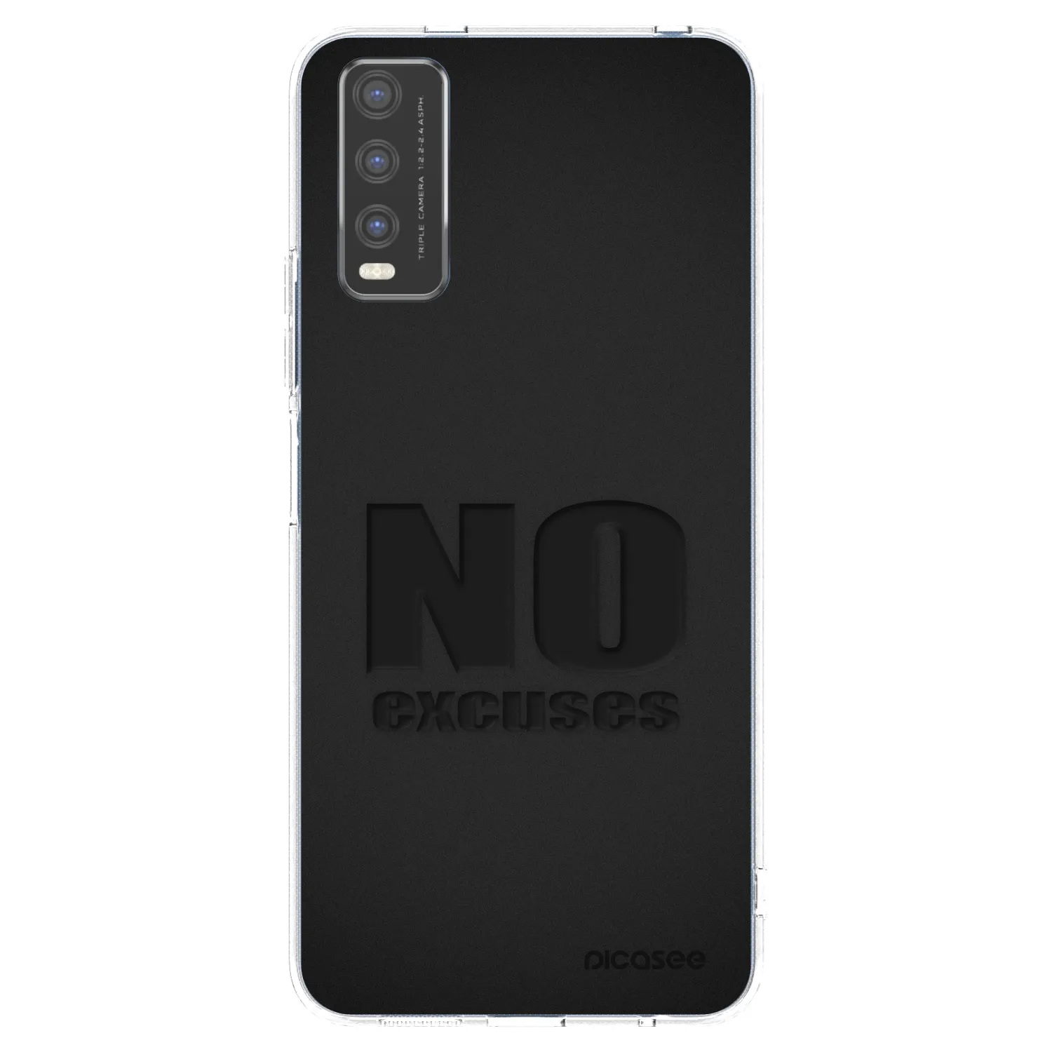 Picasee husă transparentă din silicon pentru Vivo Y20s - No Excuses
