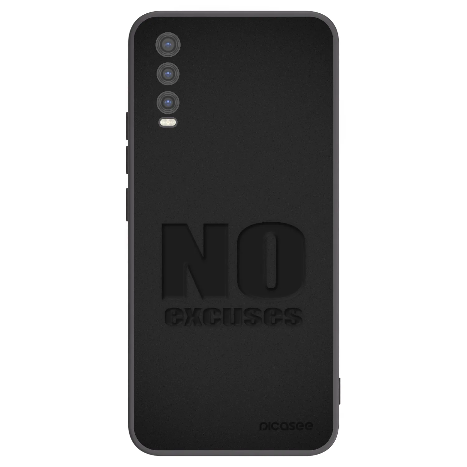 Picasee husă neagră din silicon pentru Vivo Y20s - No Excuses