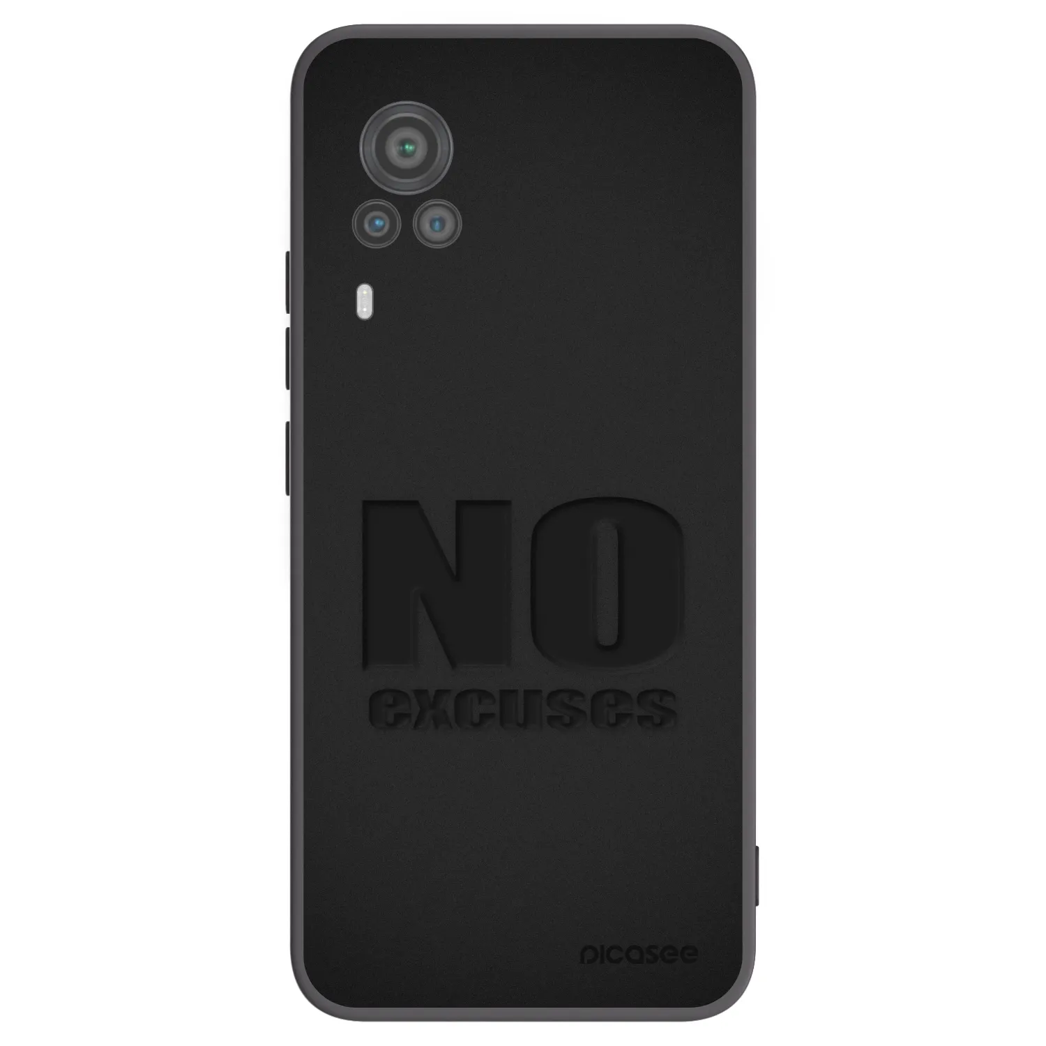 Picasee husă neagră din silicon pentru Vivo X60 Pro 5G - No Excuses