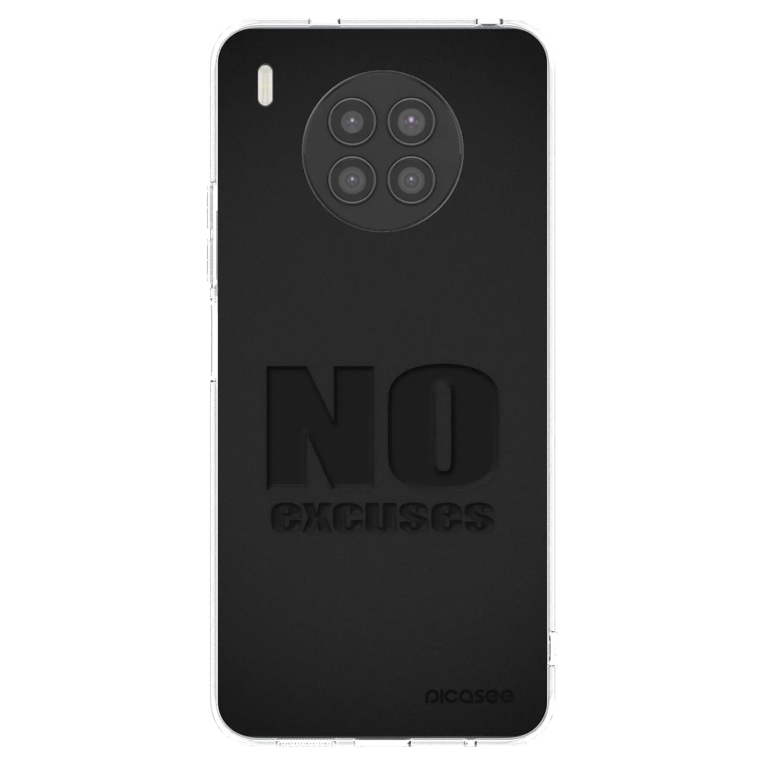 Picasee husă transparentă din silicon pentru Huawei Nova 8i - No Excuses