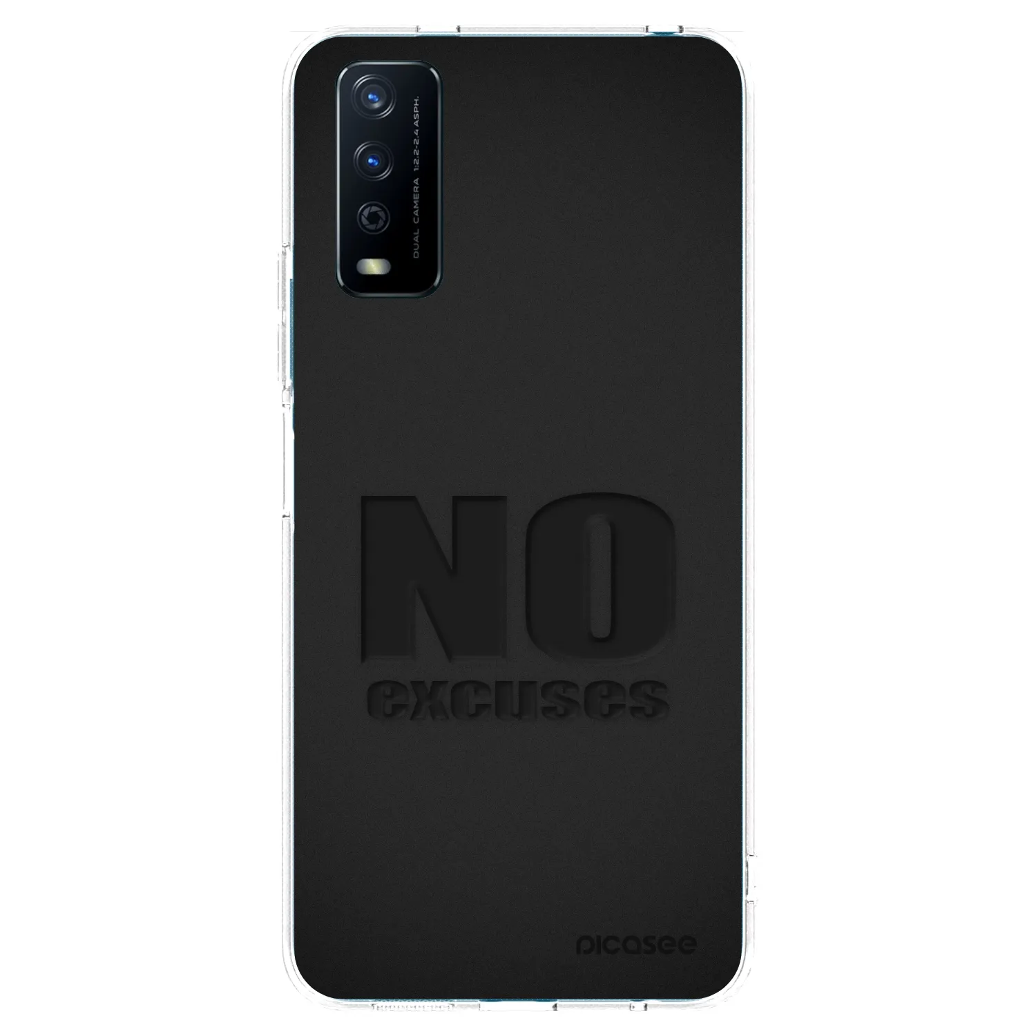 Picasee husă transparentă din silicon pentru Vivo Y11s - No Excuses