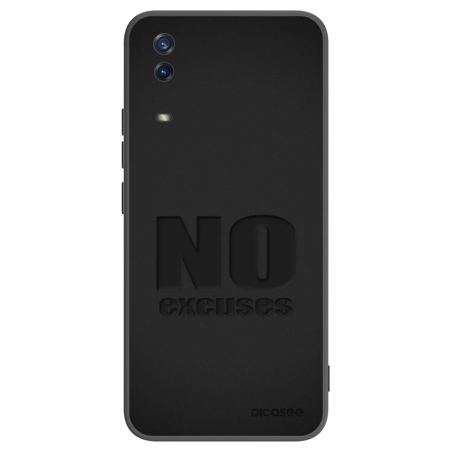 Picasee husă neagră din silicon pentru Vivo Y11s - No Excuses