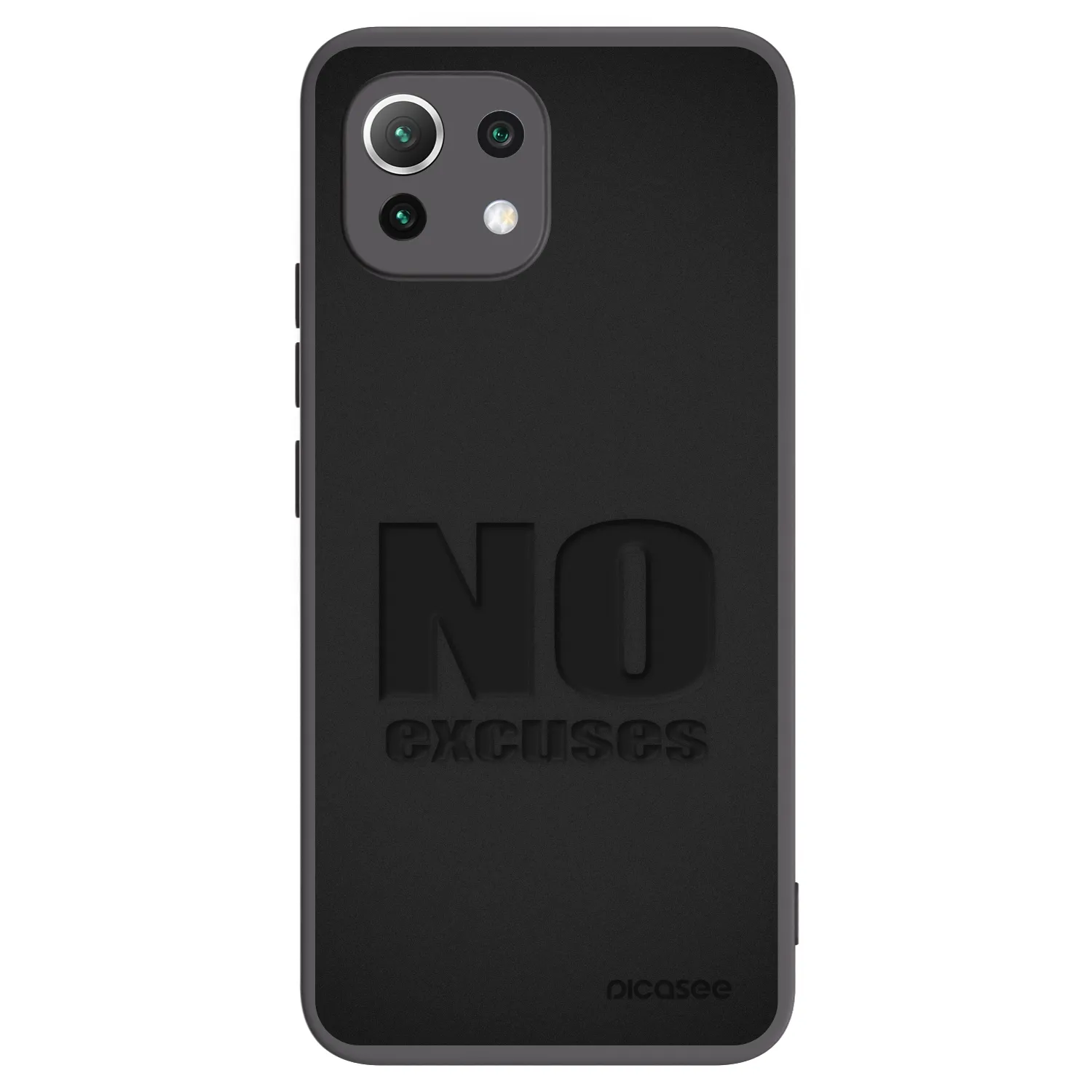 Picasee husă neagră din silicon pentru Xiaomi 11 Lite 5G NE - No Excuses
