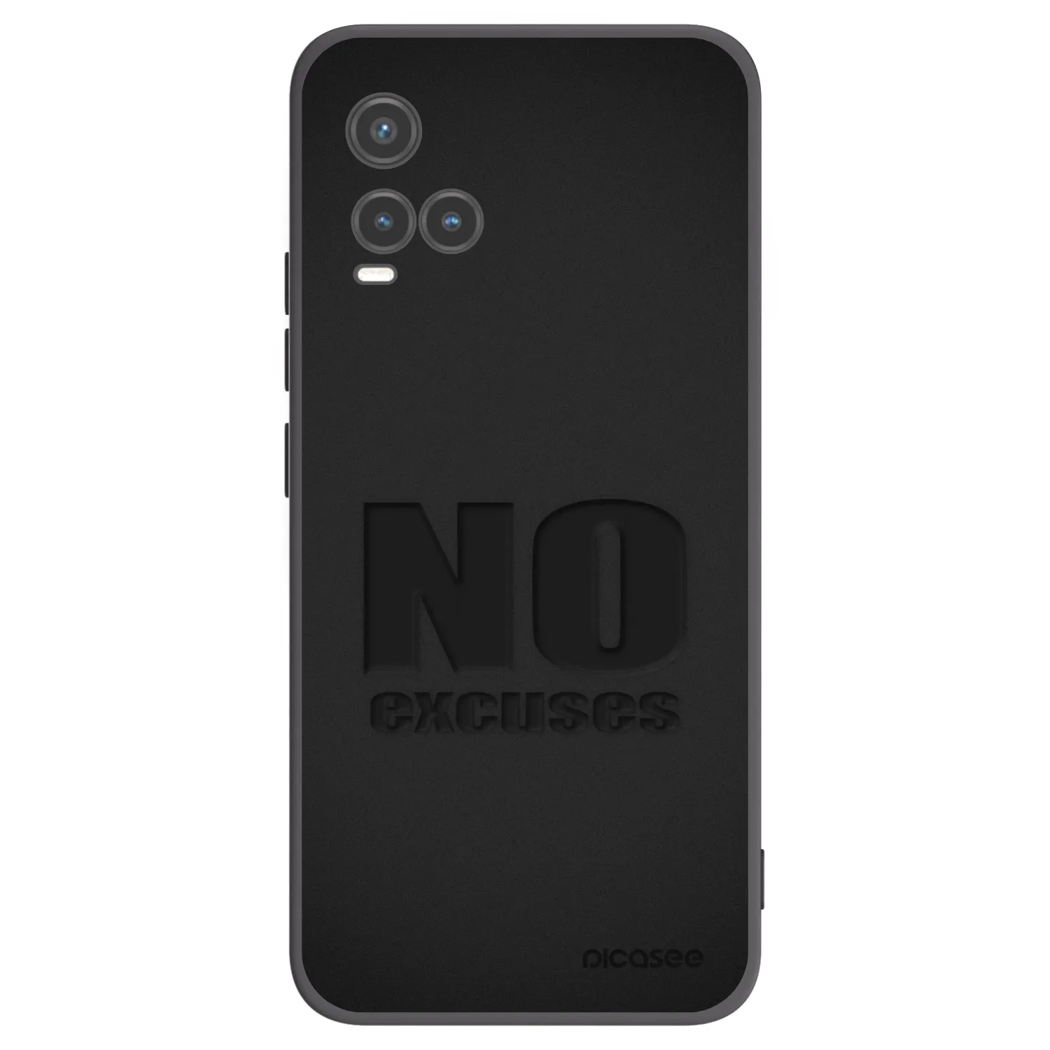 Picasee husă neagră din silicon pentru Vivo Y33s - No Excuses