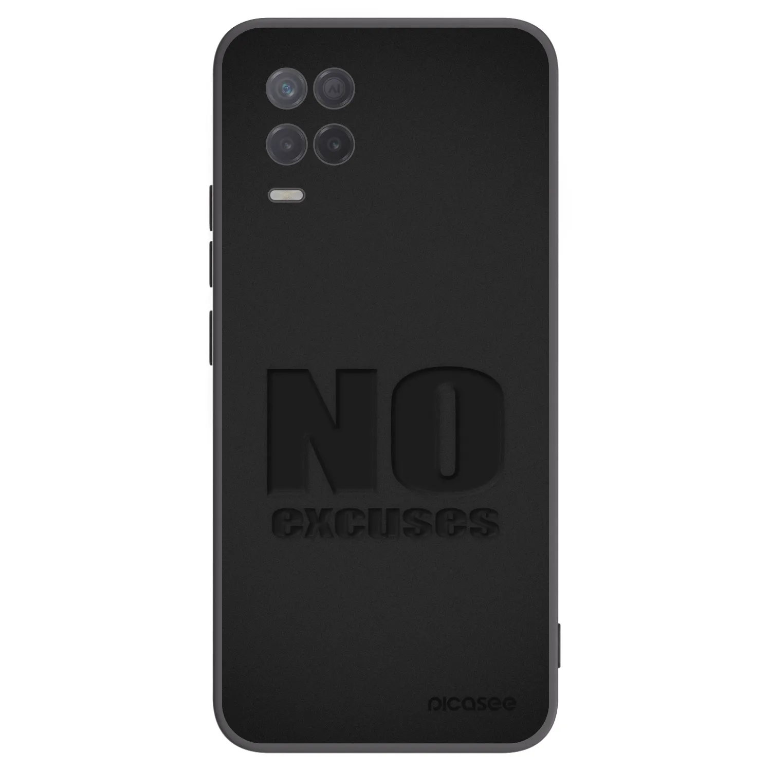 Picasee husă neagră din silicon pentru Realme 8 5G - No Excuses