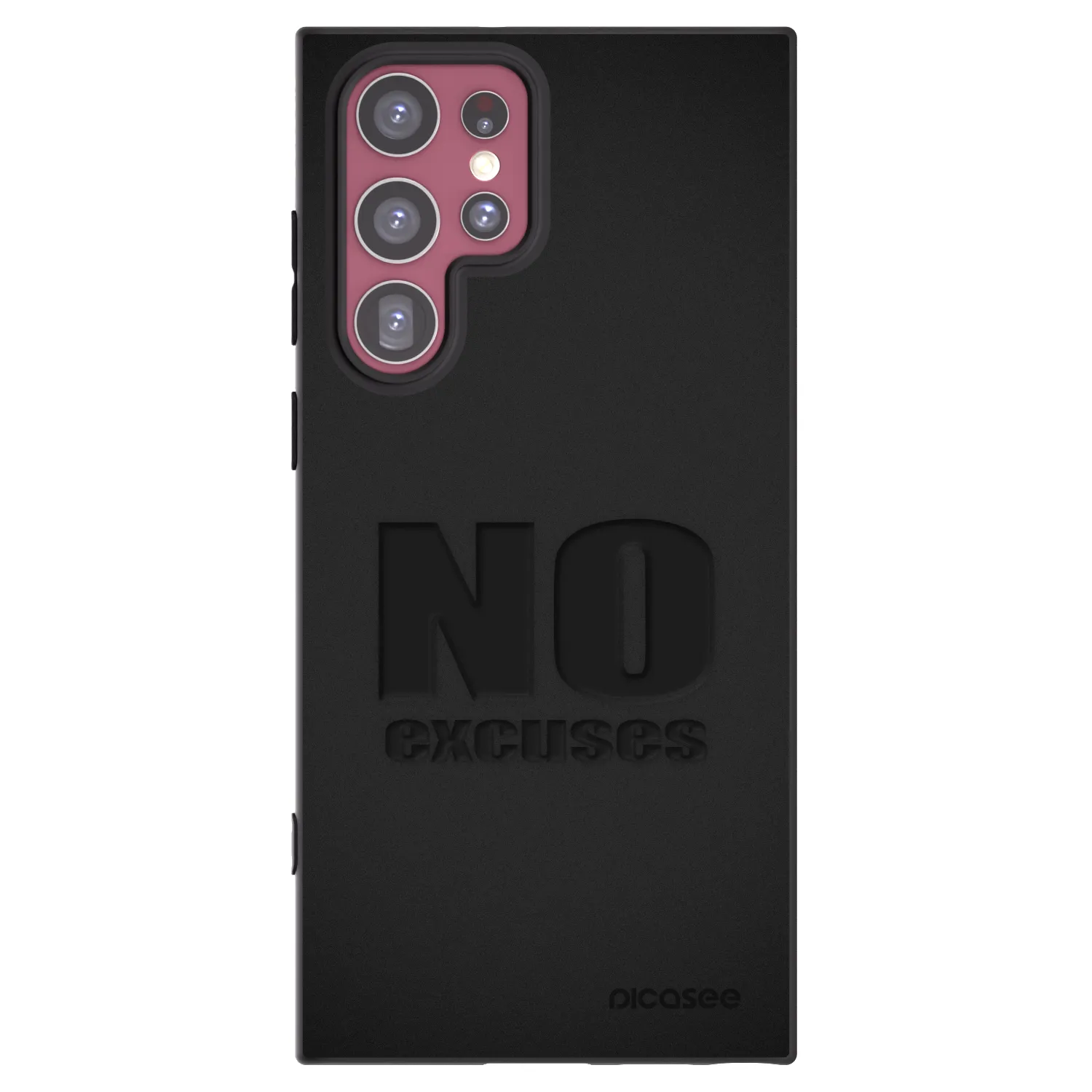Picasee husă neagră din silicon pentru Samsung Galaxy S22 Ultra 5G - No Excuses