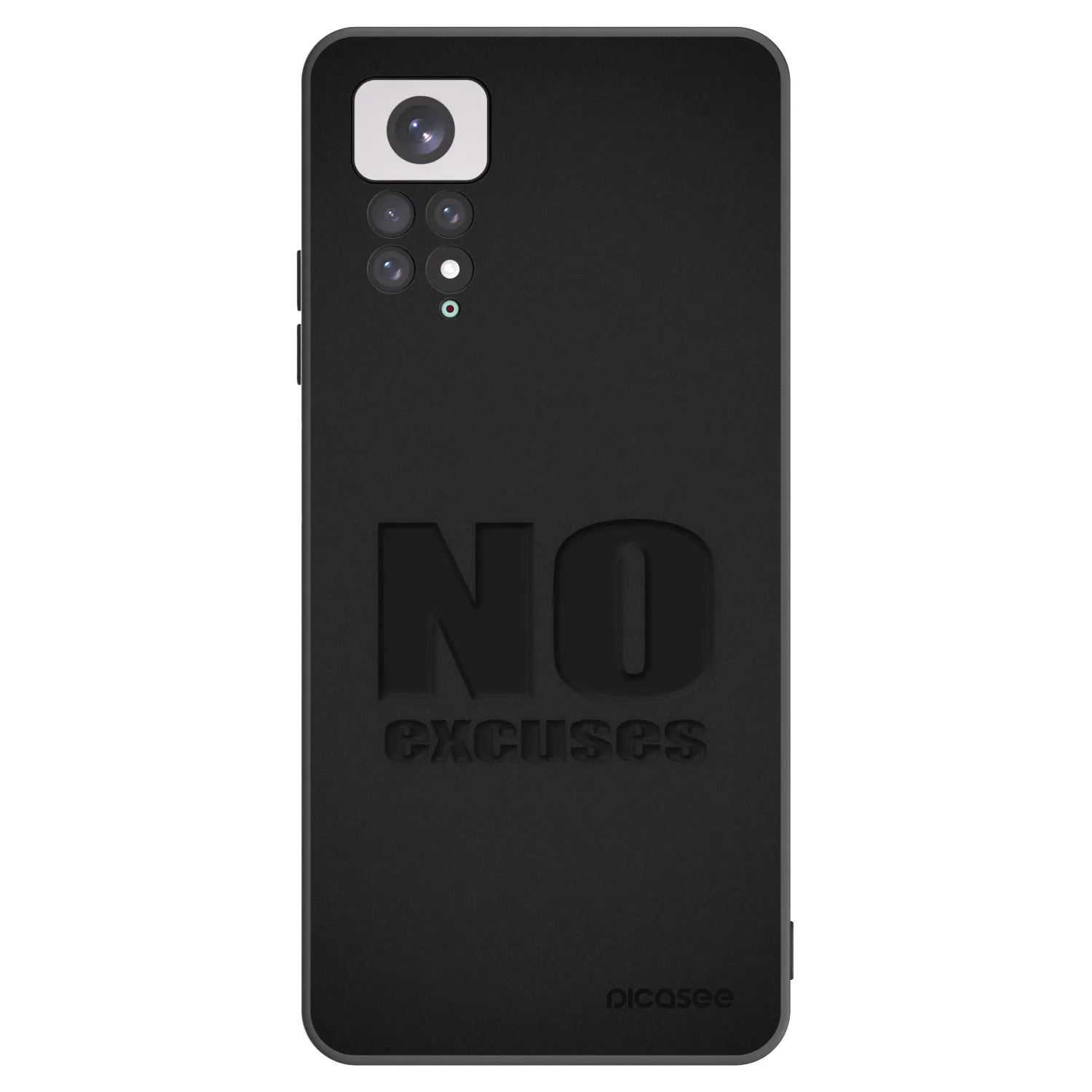 Picasee husă neagră din silicon pentru Xiaomi Redmi Note 11 - No Excuses