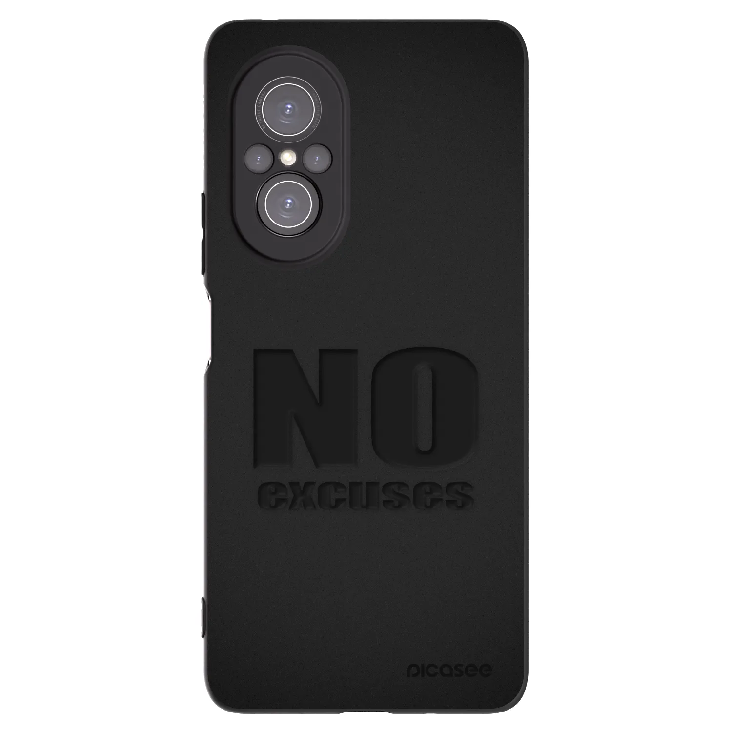 Picasee husă neagră din silicon pentru Huawei Nova 9 SE - No Excuses