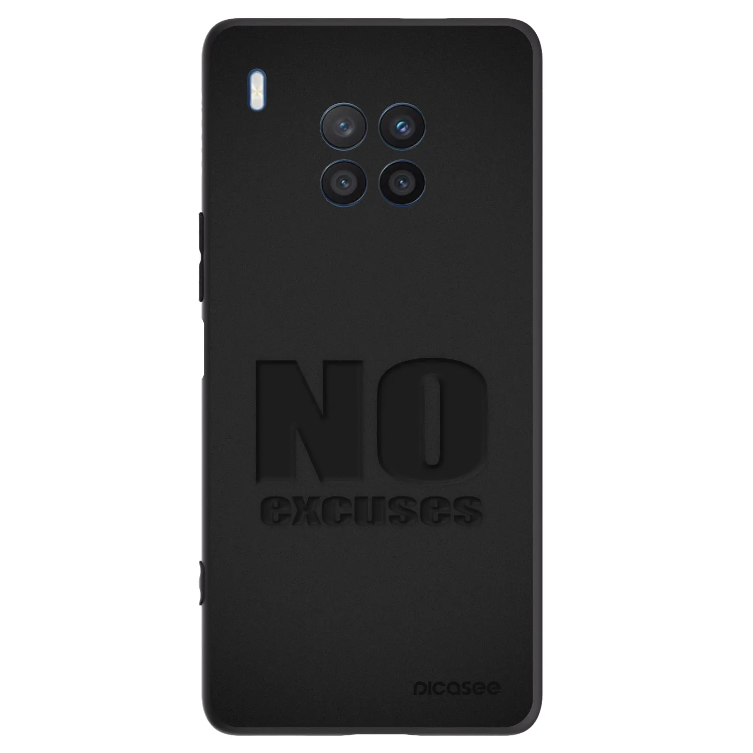 Picasee husă neagră din silicon pentru Honor 50 Lite - No Excuses