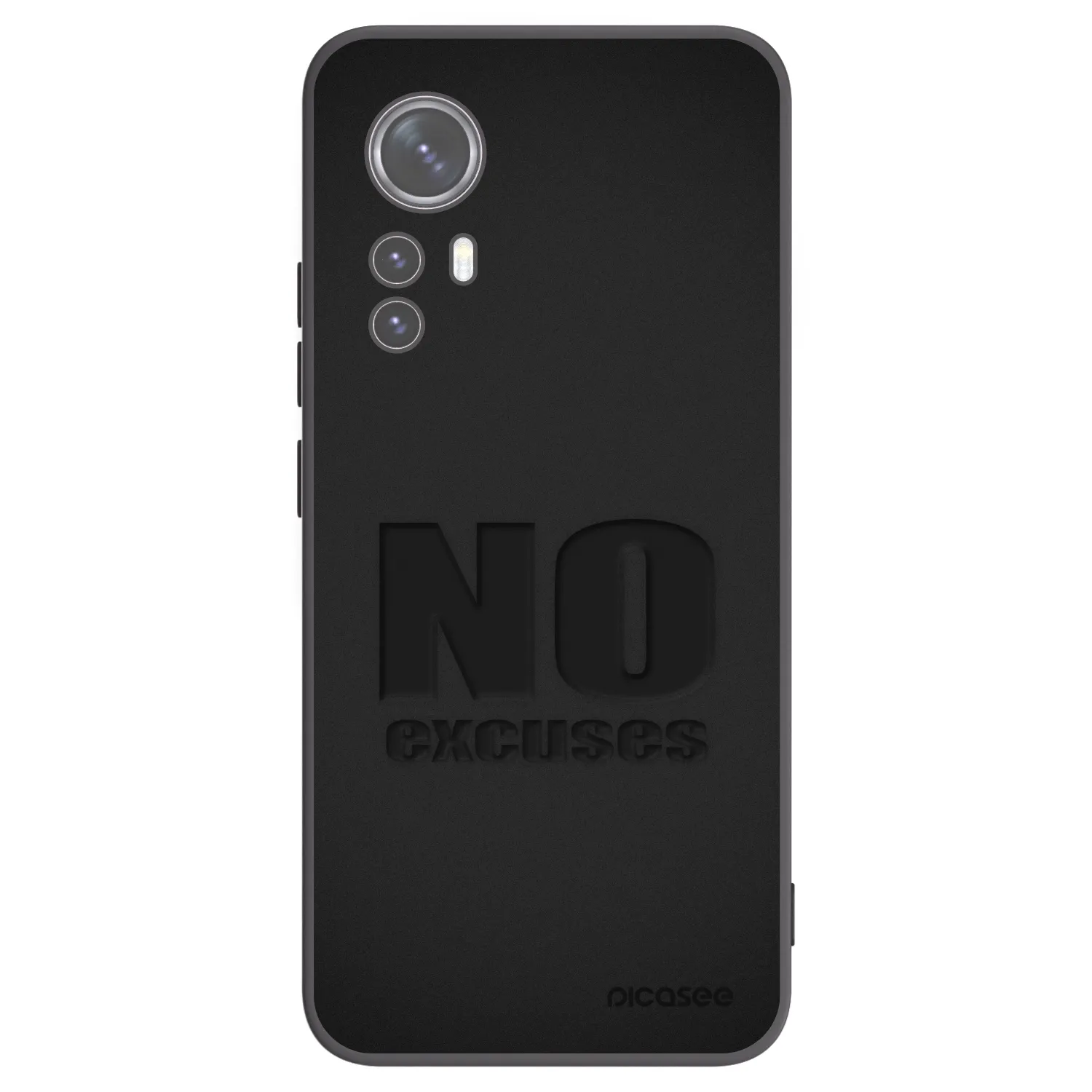 Picasee husă neagră din silicon pentru Xiaomi 12X - No Excuses