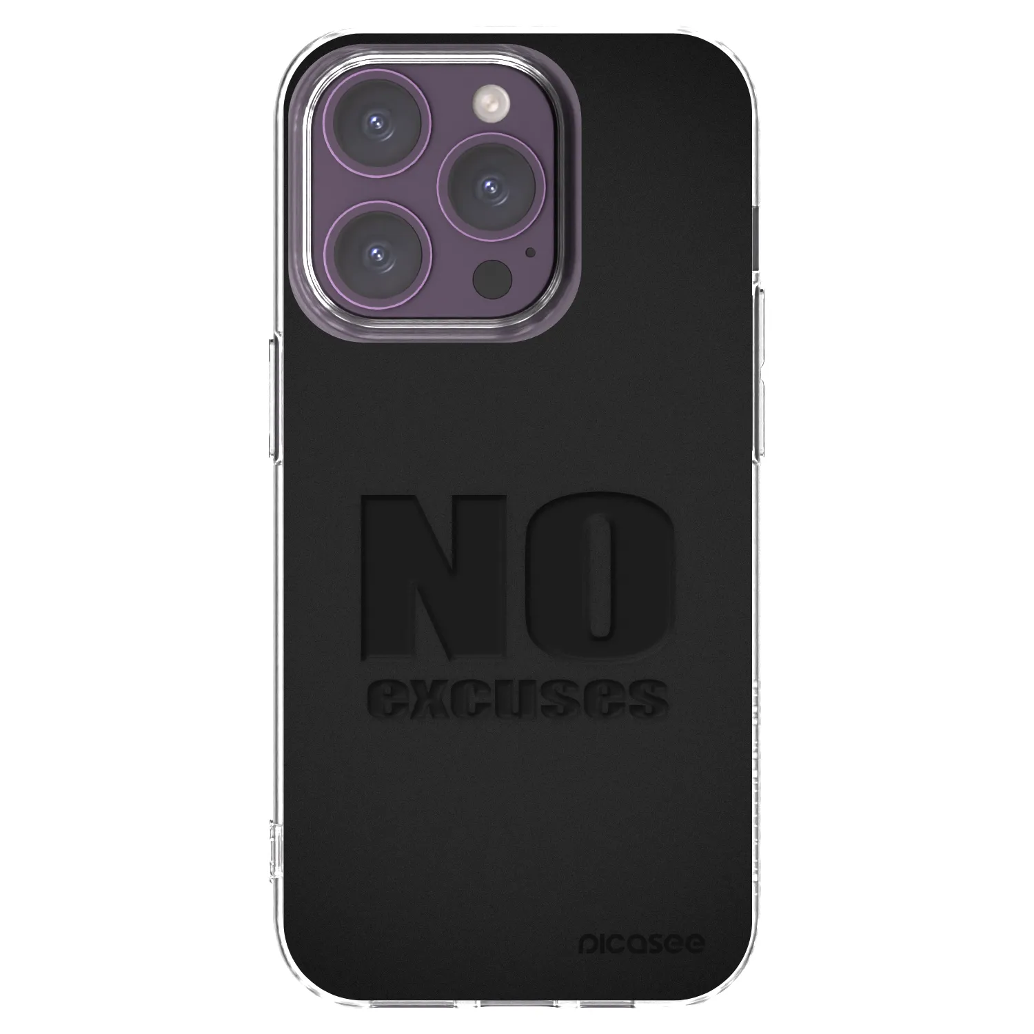 Picasee husă transparentă din silicon pentru Apple iPhone 14 Pro - No Excuses