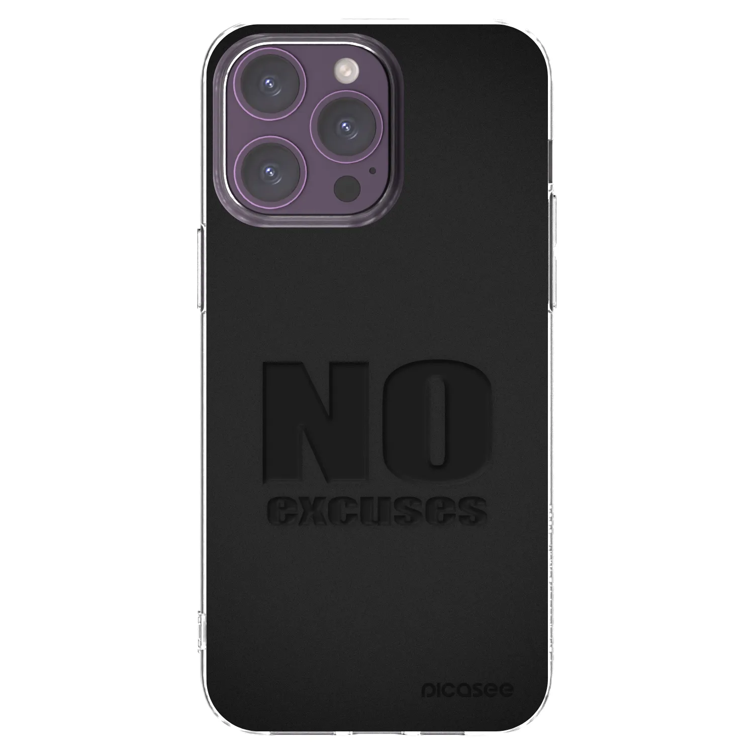 Picasee husă transparentă din silicon pentru Apple iPhone 14 Pro Max - No Excuses
