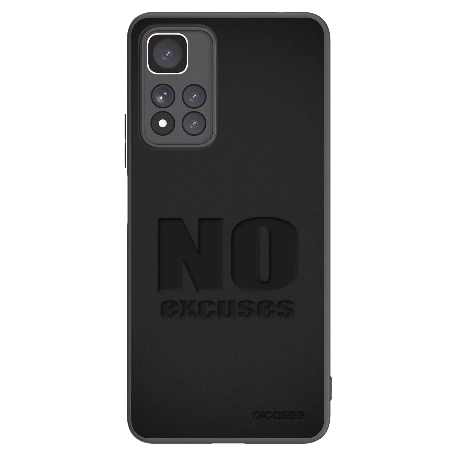 Picasee husă neagră din silicon pentru Xiaomi Redmi Note 11 Pro+ 5G - No Excuses