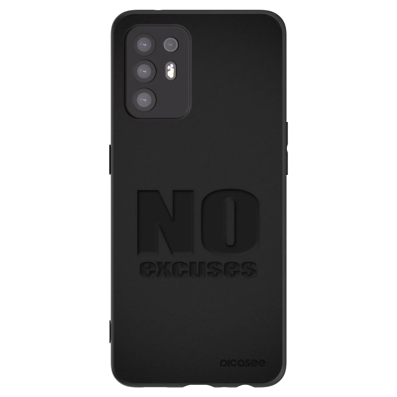 Picasee husă neagră din silicon pentru OPPO A94 5G - No Excuses