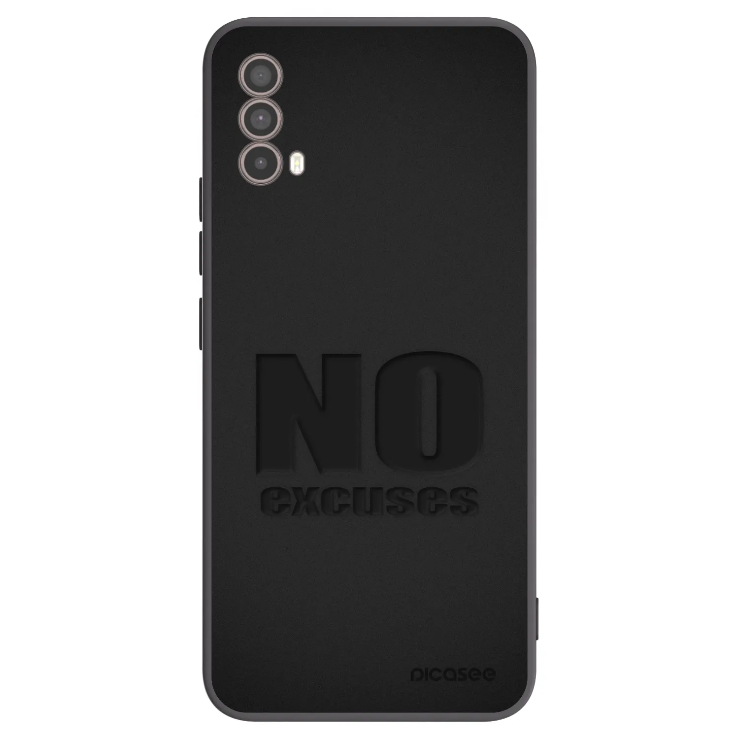 Picasee husă neagră din silicon pentru Motorola Moto E40 - No Excuses