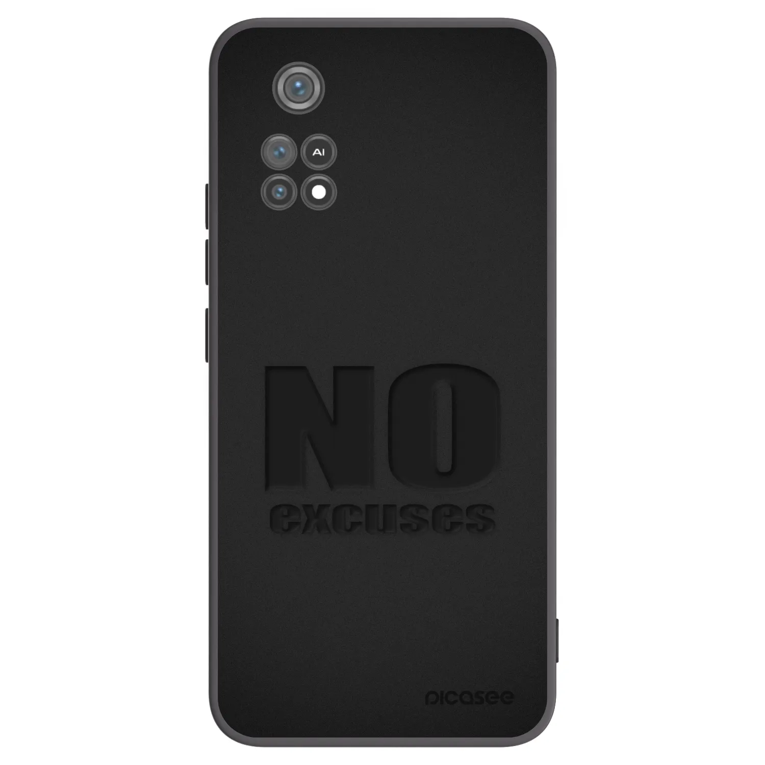 Picasee husă neagră din silicon pentru Xiaomi Poco M4 Pro - No Excuses