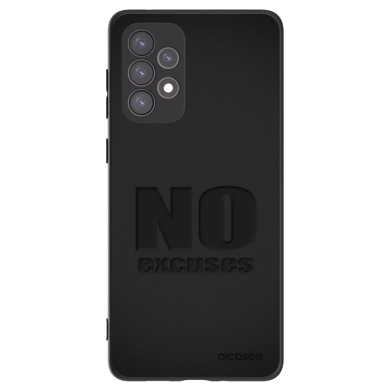 Picasee husă neagră din silicon pentru Samsung Galaxy A73 5G - No Excuses
