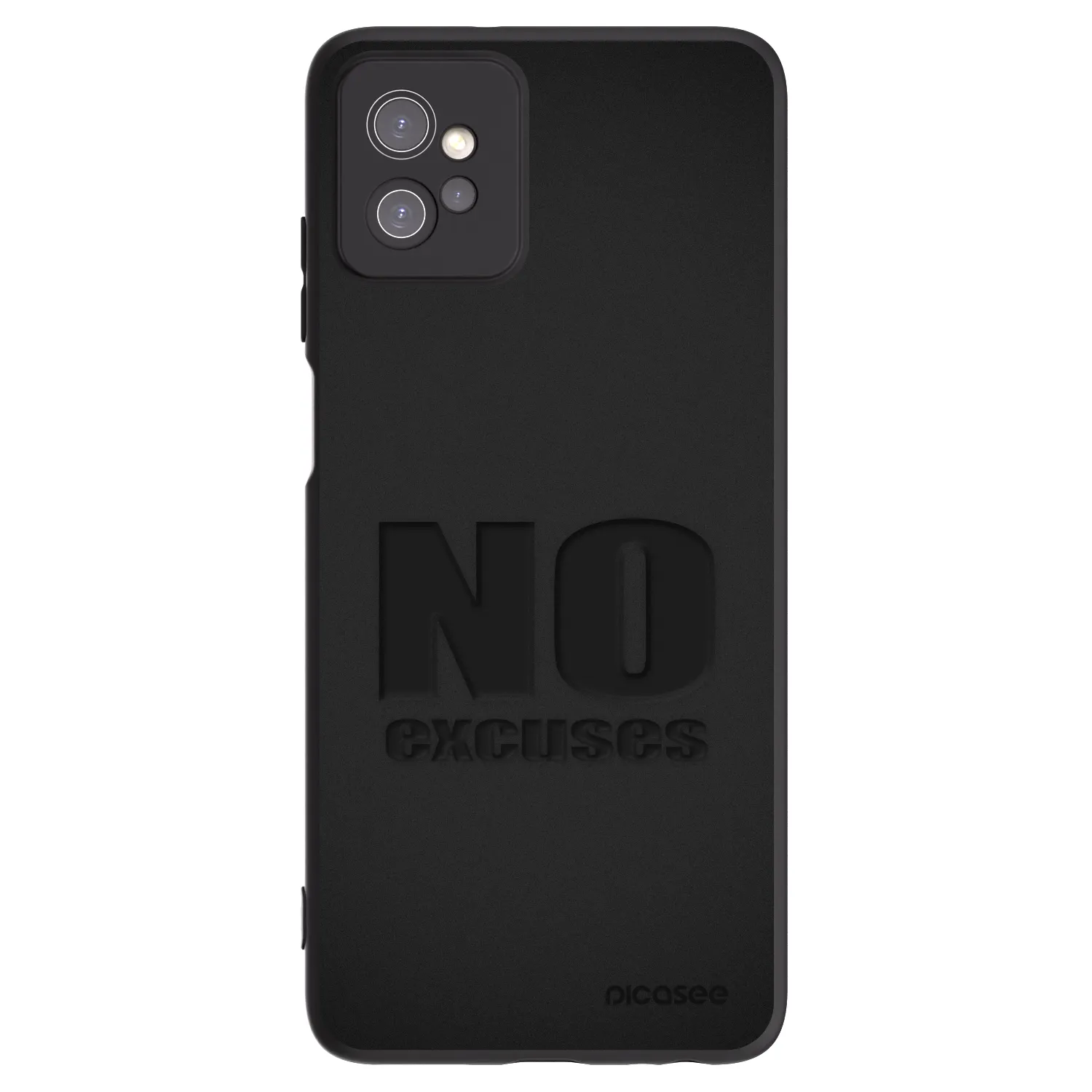 Picasee husă neagră din silicon pentru Motorola Moto G32 - No Excuses