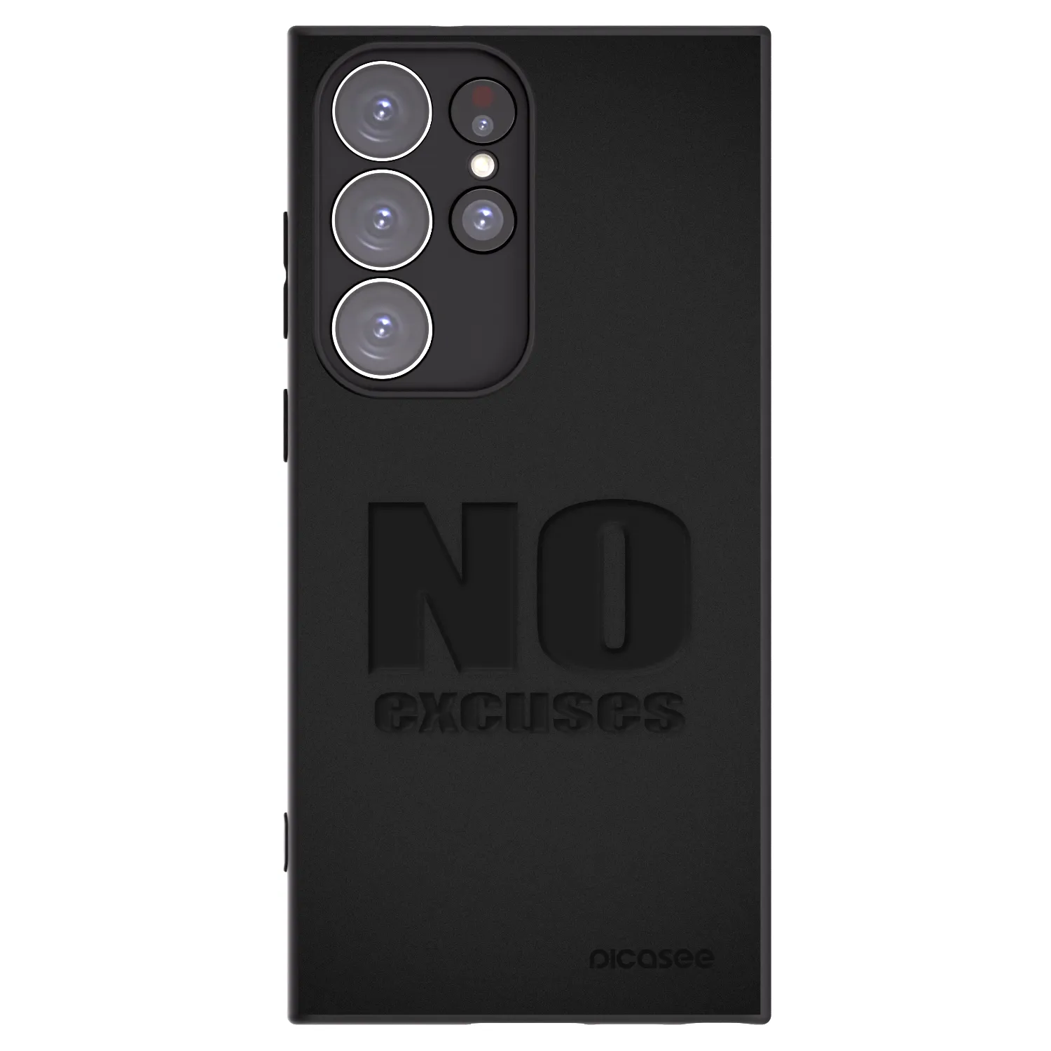 Picasee husă neagră din silicon pentru Samsung Galaxy S23 Ultra 5G - No Excuses