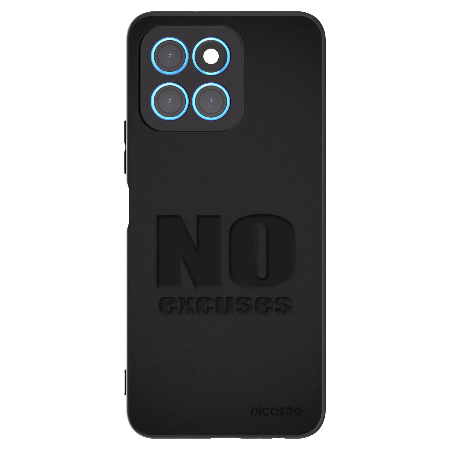 Picasee husă neagră din silicon pentru Honor X6 - No Excuses