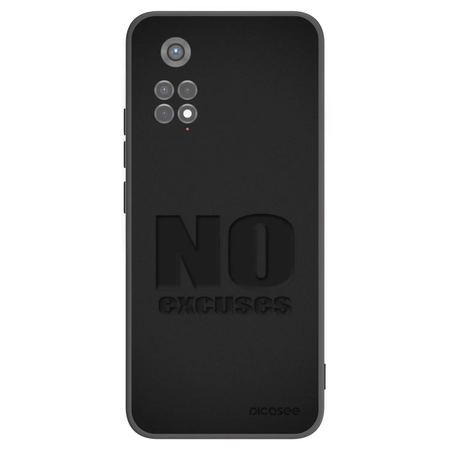 Picasee husă neagră din silicon pentru Xiaomi Redmi Note 11S 5G - No Excuses