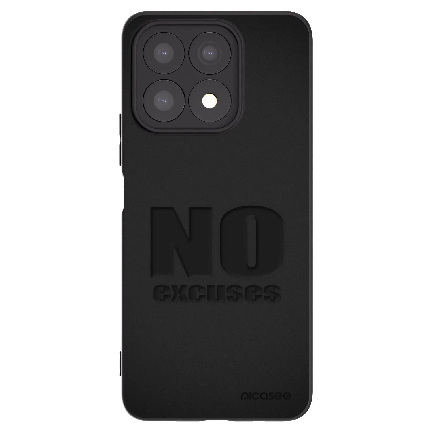 Picasee husă neagră din silicon pentru Honor X8a - No Excuses