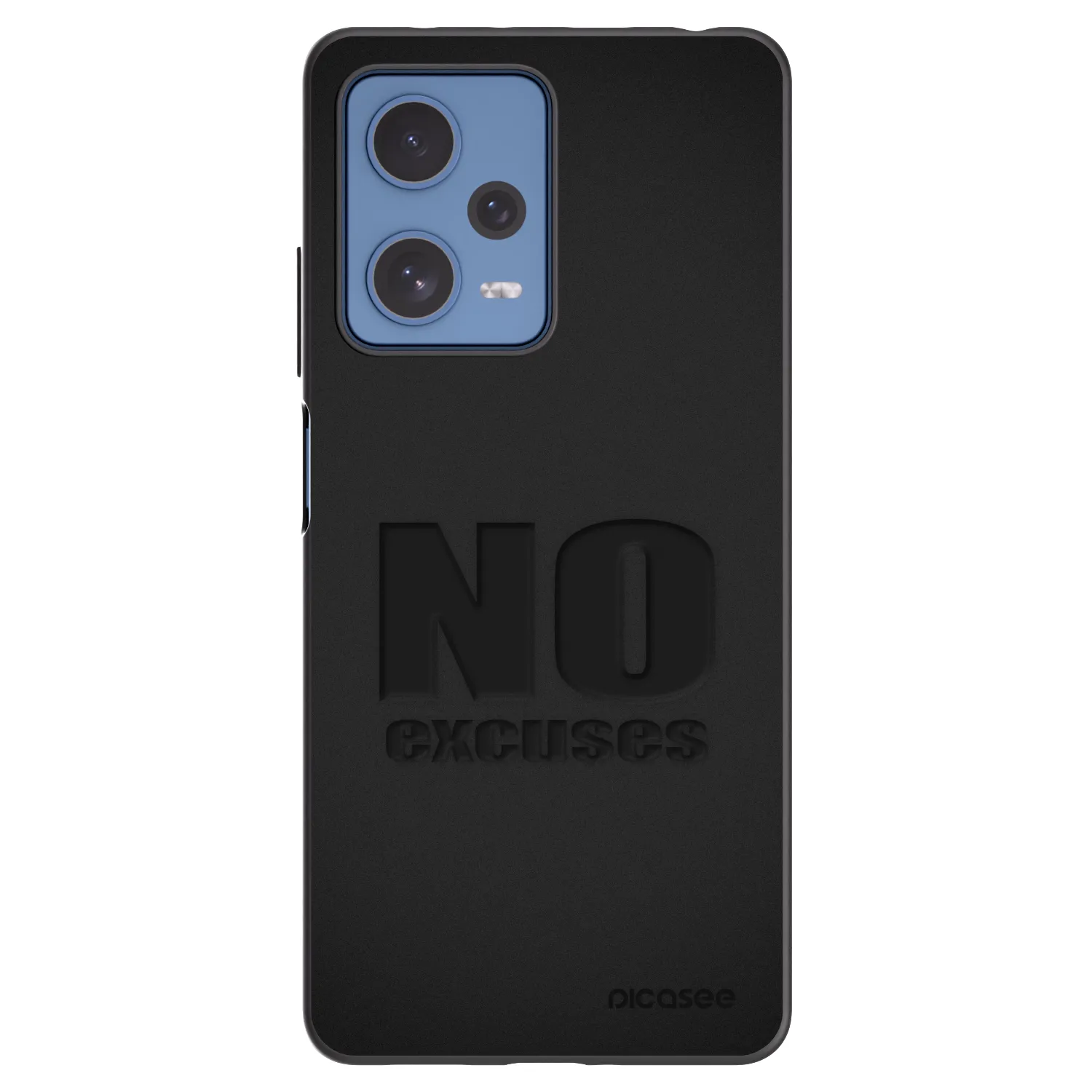 Picasee husă neagră din silicon pentru Xiaomi Redmi Note 12 Pro 5G - No Excuses