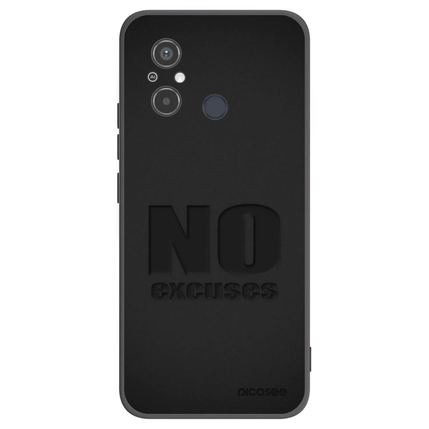 Picasee husă neagră din silicon pentru Xiaomi Redmi 12C - No Excuses