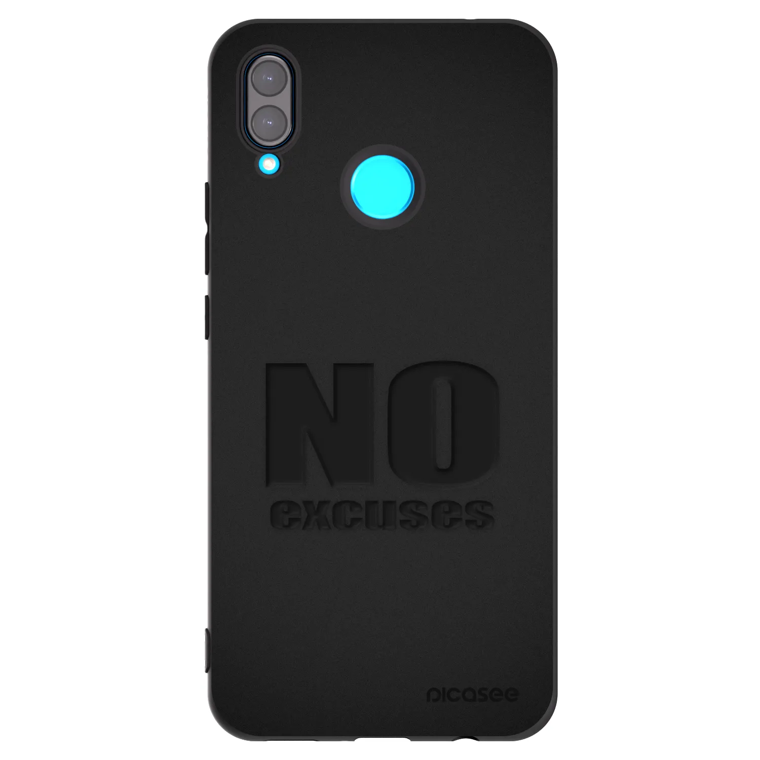 Picasee husă neagră din silicon pentru Huawei Nova 3 - No Excuses