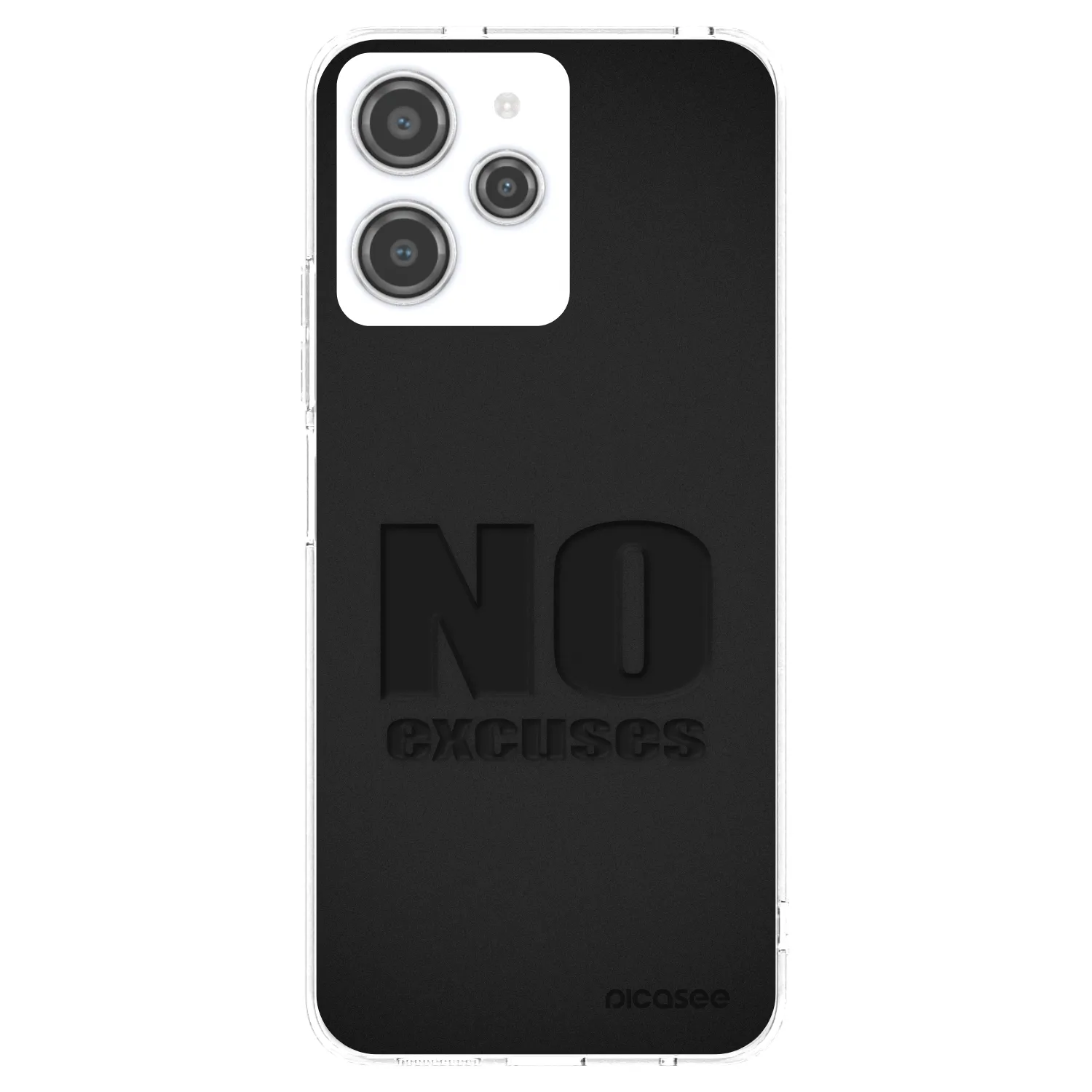 Picasee husă transparentă din silicon pentru Xiaomi Redmi 12 4G - No Excuses