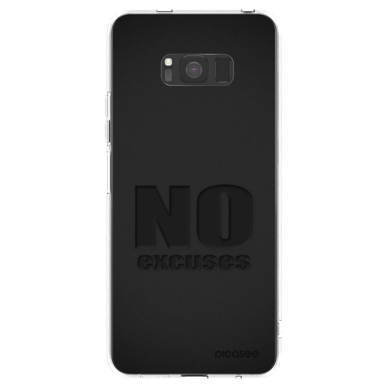Picasee husă transparentă din silicon pentru Samsung Galaxy S8 G950F - No Excuses