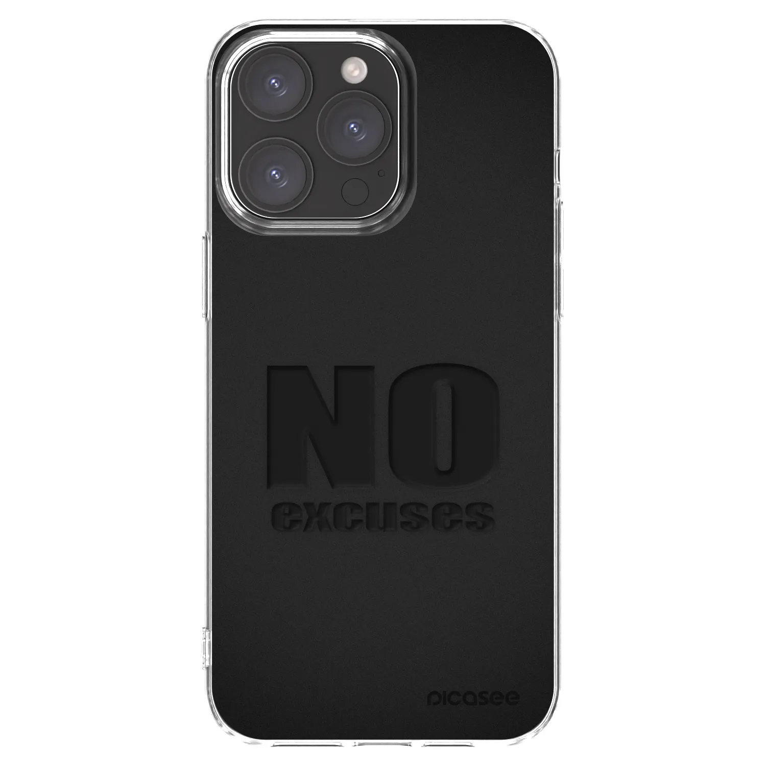 Picasee husă transparentă din silicon pentru Apple iPhone 15 Pro Max - No Excuses