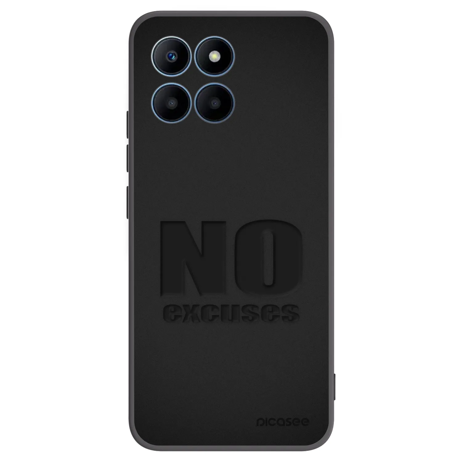 Picasee husă neagră din silicon pentru Honor 70 Lite - No Excuses