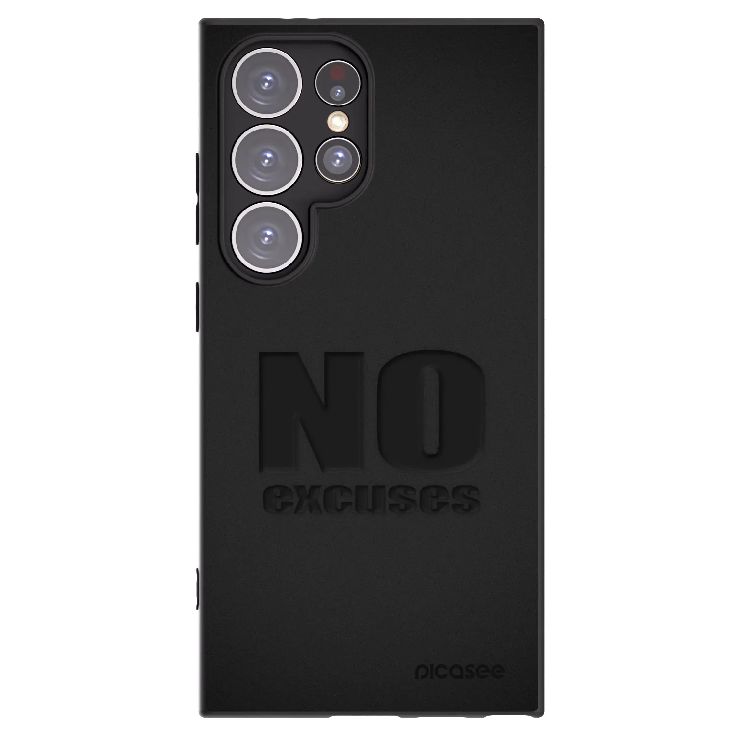 Picasee husă neagră din silicon pentru Samsung Galaxy S24 Ultra S928B 5G - No Excuses