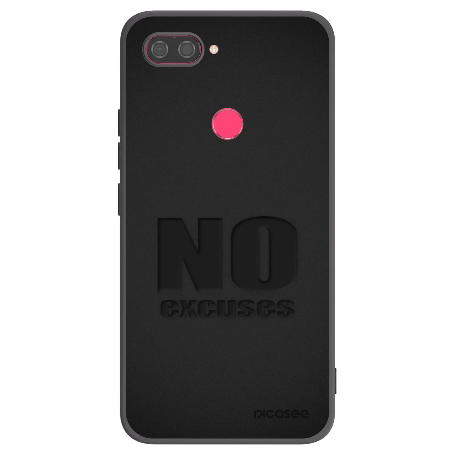 Picasee husă neagră din silicon pentru Xiaomi Mi 8 Lite - No Excuses
