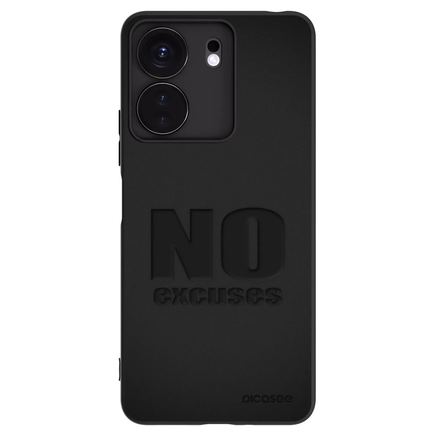 Picasee husă neagră din silicon pentru Xiaomi Redmi 13C 4G - No Excuses