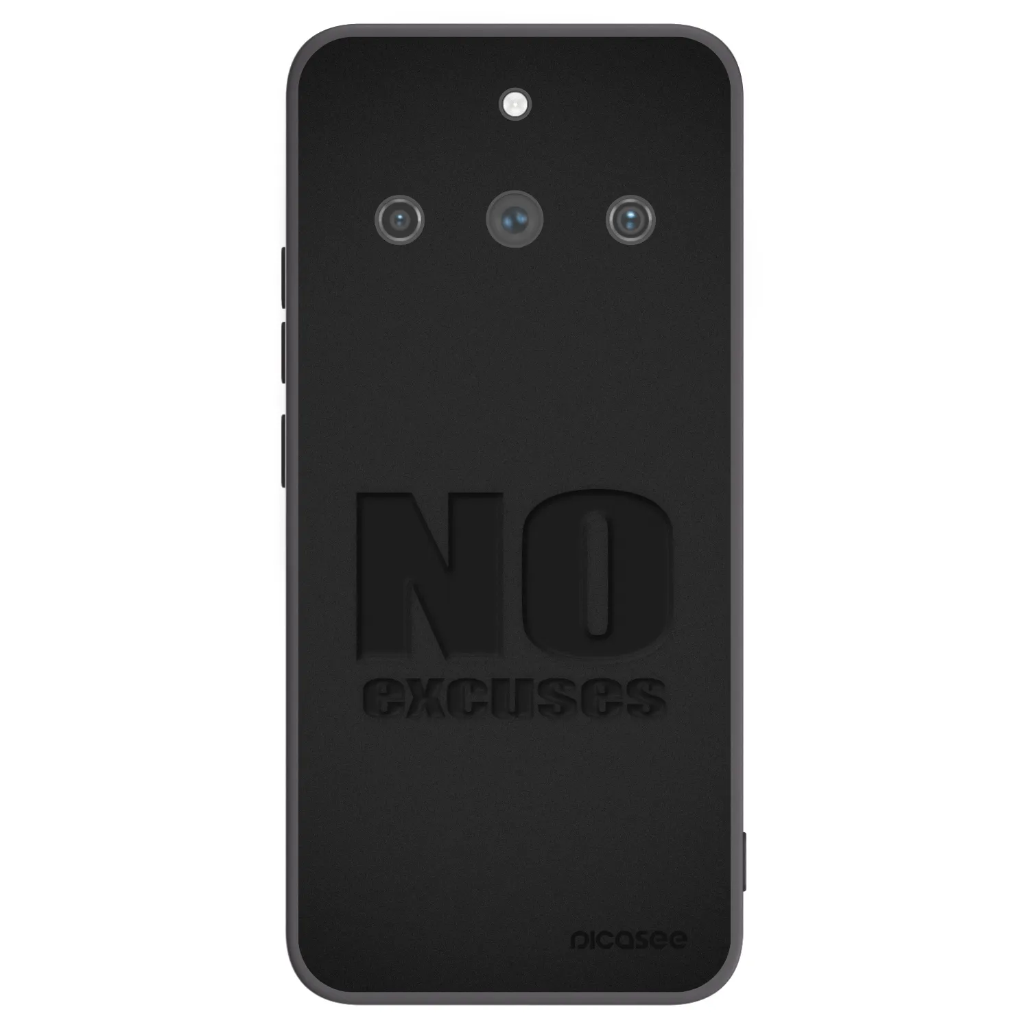 Picasee husă neagră din silicon pentru Realme 11 Pro+ - No Excuses