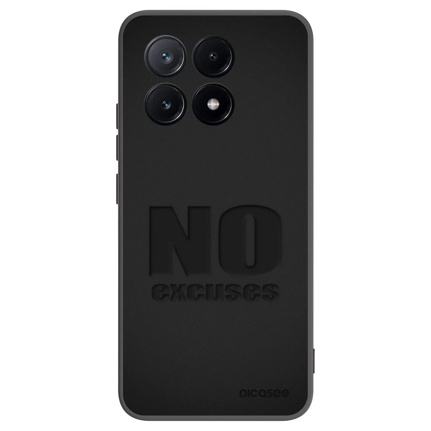 Picasee husă neagră din silicon pentru Xiaomi Poco X6 Pro - No Excuses