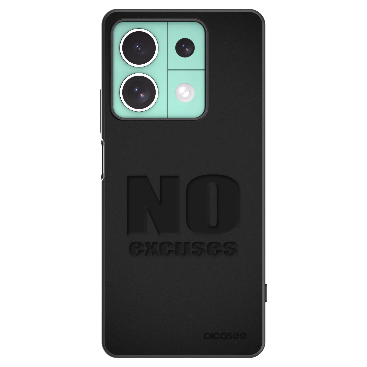 Picasee husă neagră din silicon pentru Xiaomi Redmi Note 13 5G - No Excuses