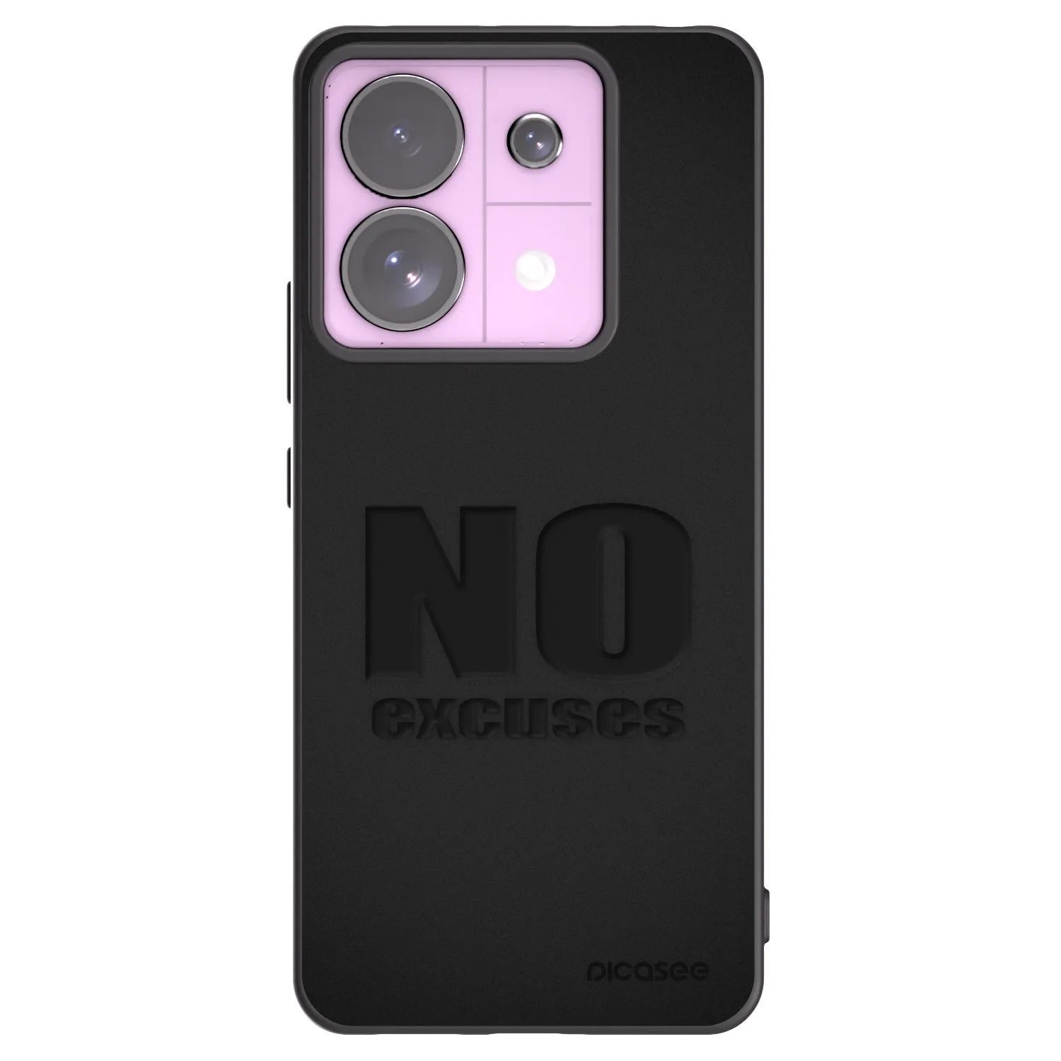 Picasee husă neagră din silicon pentru Xiaomi Redmi Note 13 Pro 5G - No Excuses