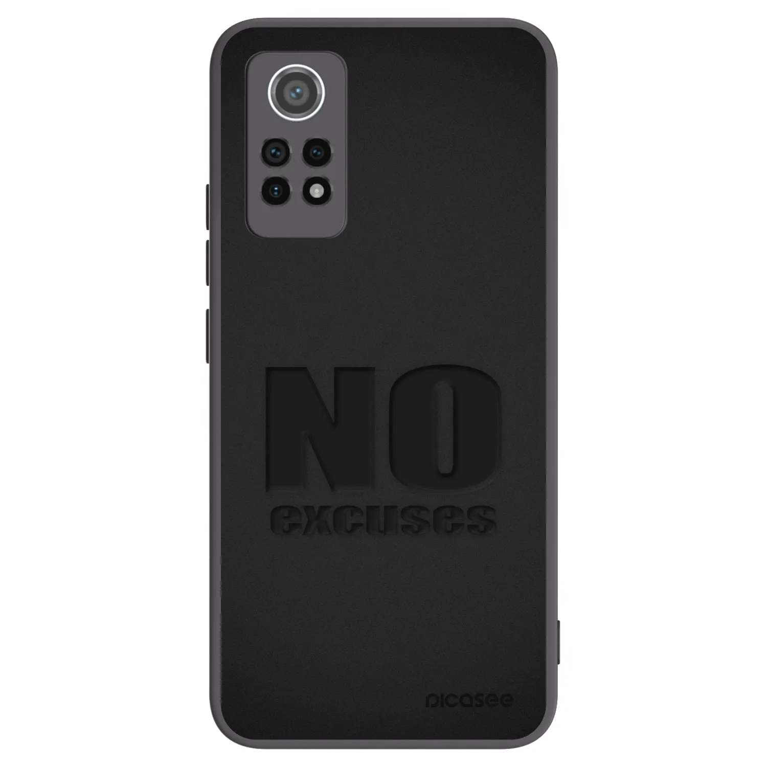 Picasee husă neagră din silicon pentru Xiaomi Redmi Note 12 Pro 4G - No Excuses